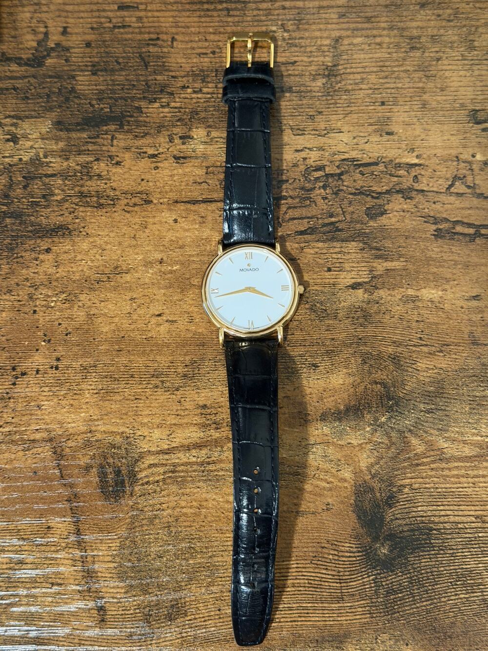 Movado 87.E4.0885 Swiss Quartz Gold-Tone 34mm Men’s Watch